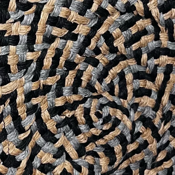 NWT! Time and Tru Neutrals Large Circle Straw Tote - Picture 6 of 6